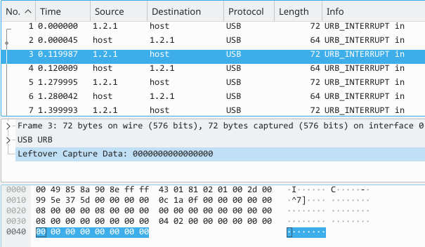 Wireshark without dissector