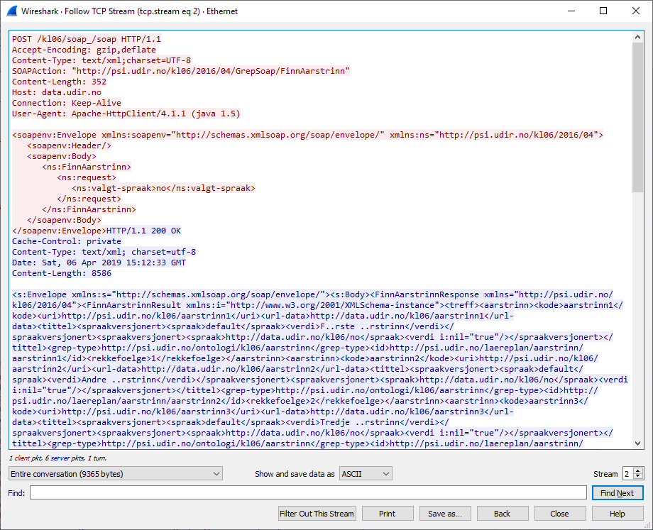 Screenshot of Wireshark - 2
